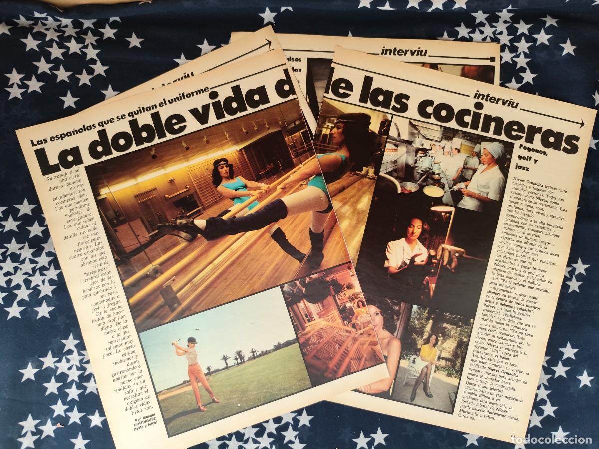 Coleccionismo de revista Intervi&uacute;: La doble vida de las cocineras Recorte/Cliping Revista Interviu 315-1982
