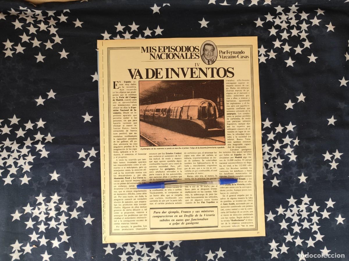 Coleccionismo de revista Intervi&uacute;: Mis episodios nacionales Vizca&iacute;no Casas Recorte/Cliping Revista Interviu 315-1982