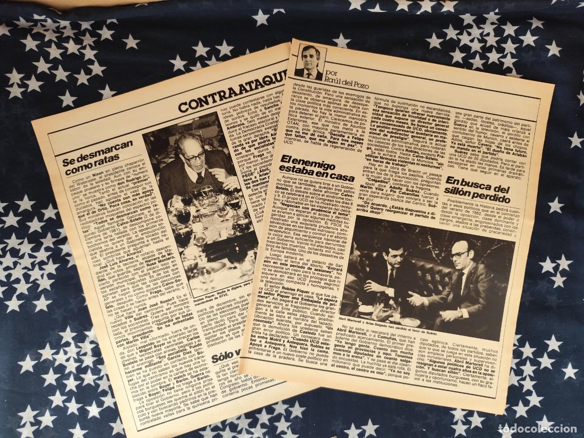 Coleccionismo de revista Intervi&uacute;: Contraataque Ra&uacute;l del Pozo Recorte/Cliping Revista Interviu 317-1982