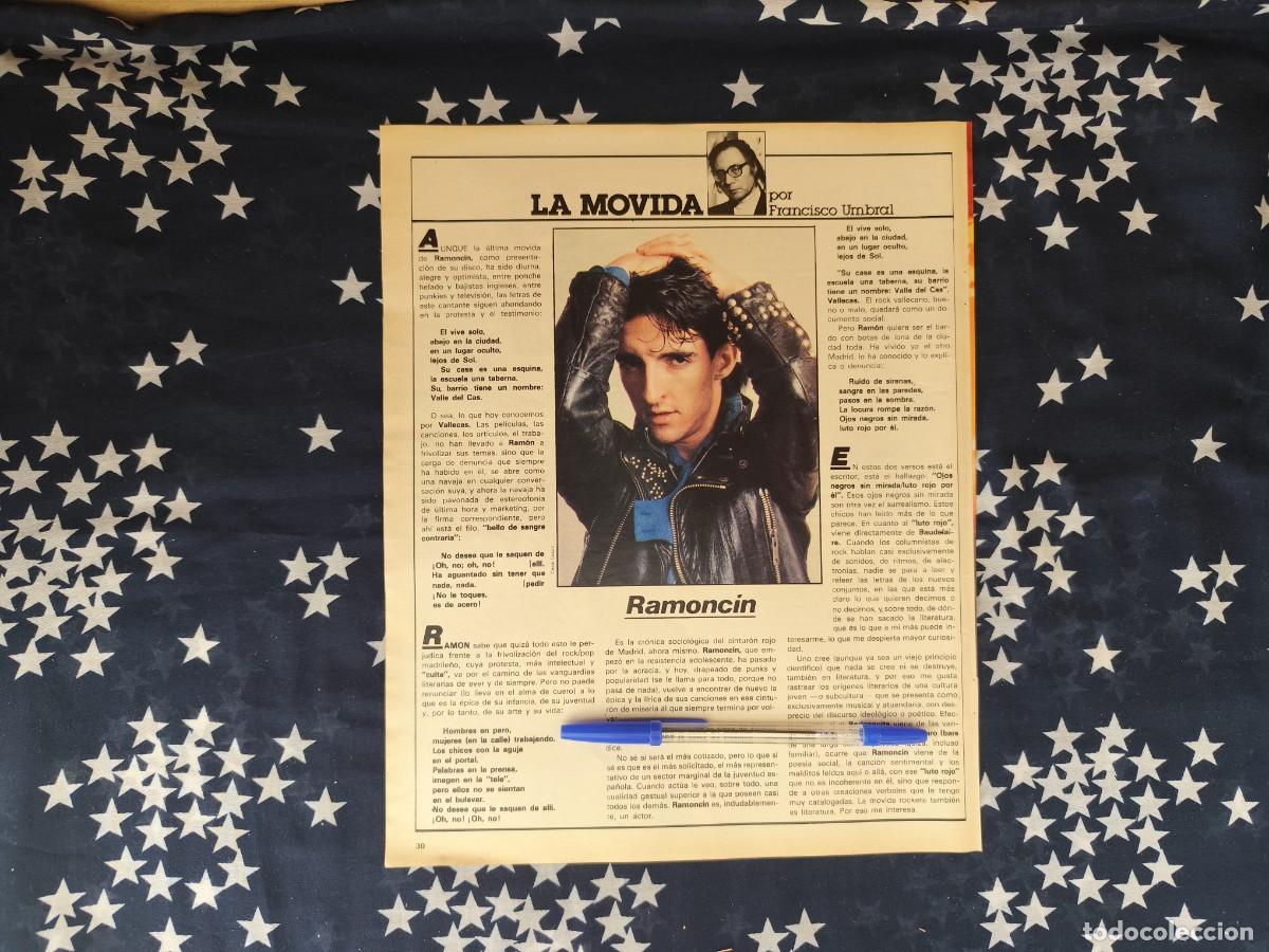 Coleccionismo de revista Intervi&uacute;: La movida Francisco Umbral Recorte/Cliping Revista Interviu 317-1982
