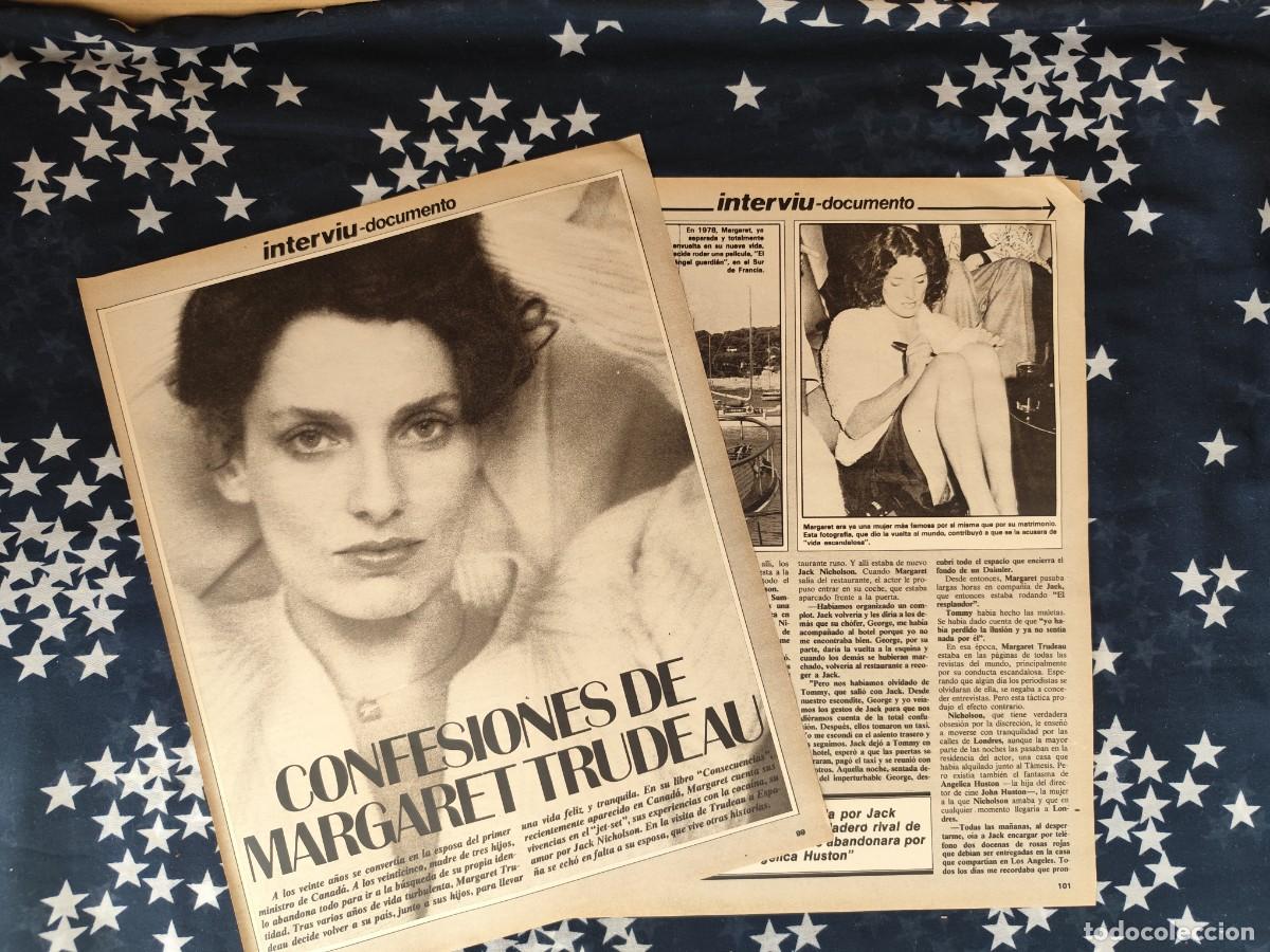 Coleccionismo de revista Intervi&uacute;: Confesiones de Margaret Trudeau Recorte/Cliping Revista Interviu 317-1982