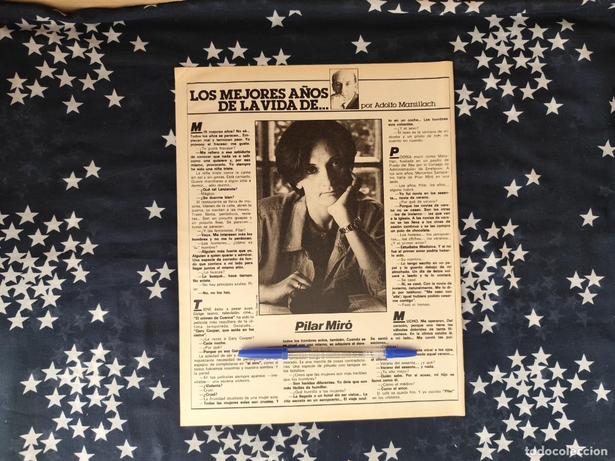 Coleccionismo de revista Intervi&uacute;: Los mejores a&ntilde;os de la vida de... Adolfo Marsillach Recorte/Cliping Revista Interviu 317-1982