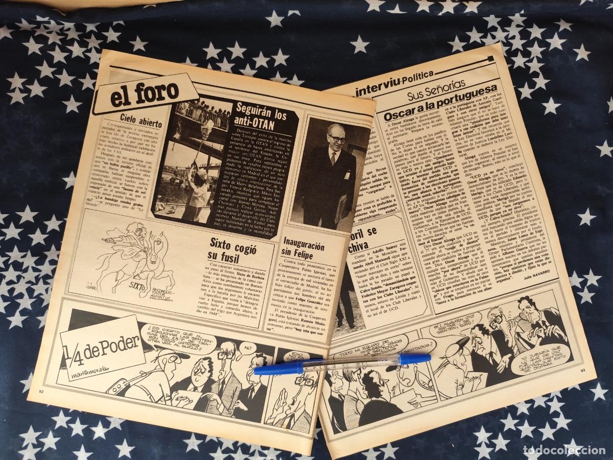 Coleccionismo de revista Intervi&uacute;: 1/4 de poder Martinmorales Recorte/Cliping Revista Interviu 317-1982
