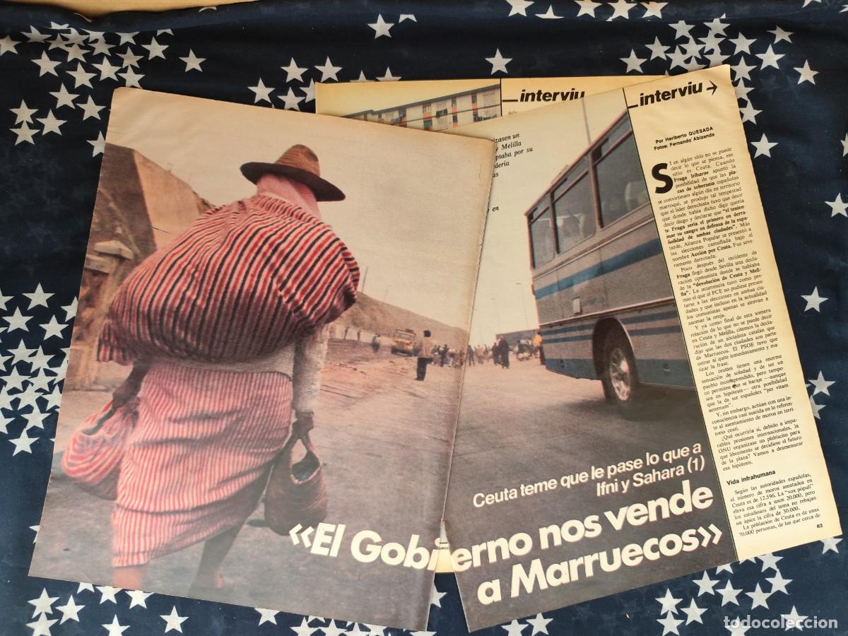 Coleccionismo de revista Intervi&uacute;: El gobierno nos vende a Marruecos Recorte/Cliping Revista Interviu 317-1982