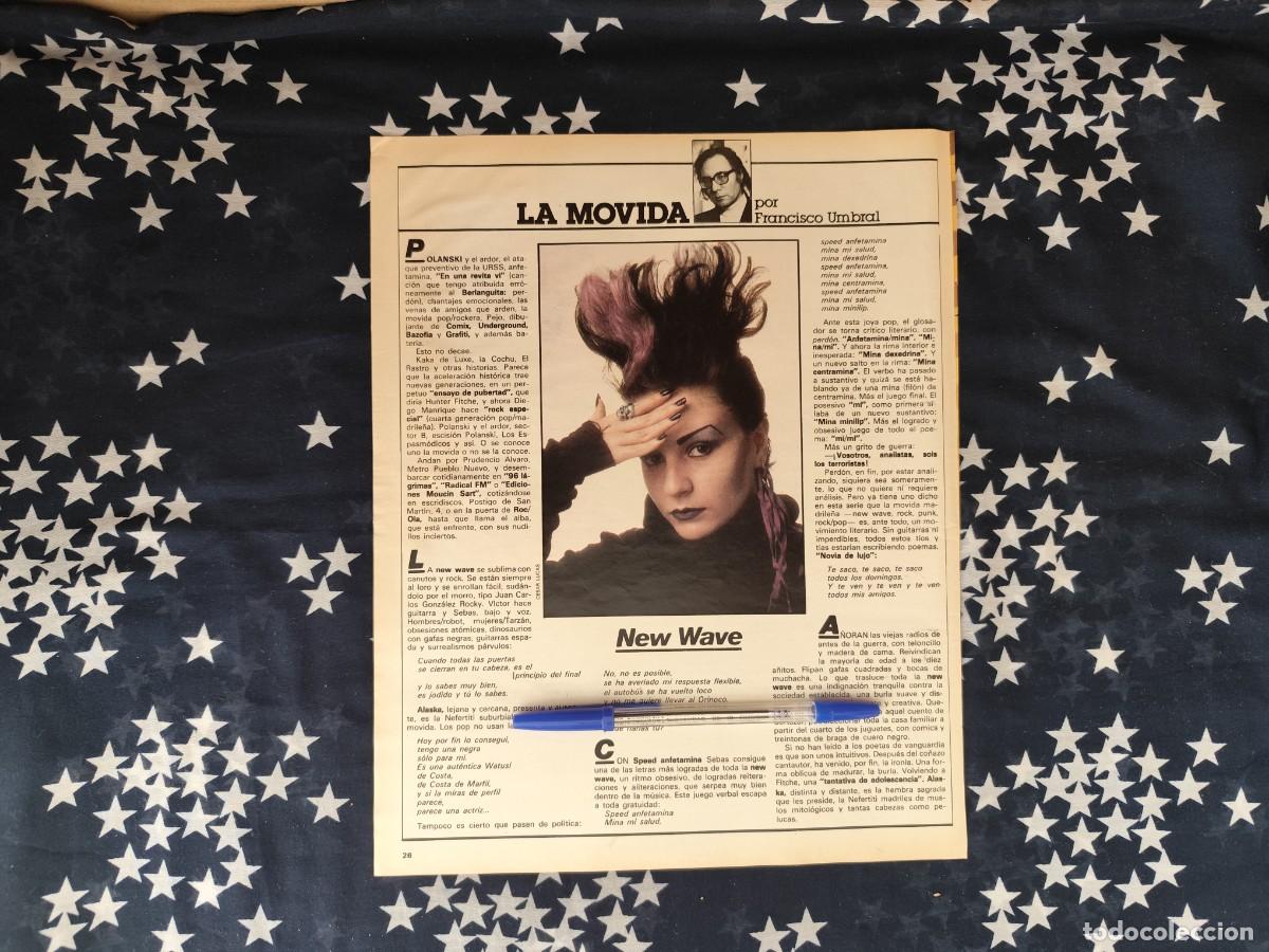 Coleccionismo de revista Intervi&uacute;: La movida Francisco Umbral Recorte/Cliping Revista Interviu 317-1982