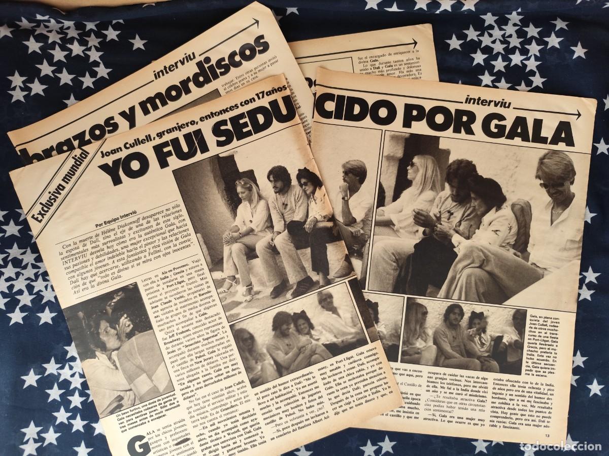 Coleccionismo de revista Intervi&uacute;: Dal&iacute; y Gala , entre abrazos y mordiscos Recorte/Cliping Revista Interviu 317-1982