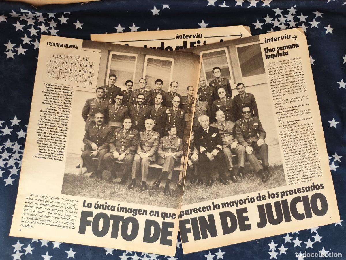 Coleccionismo de revista Intervi&uacute;: Foto de fin del juicio Recorte/Cliping Revista Interviu 317-1982
