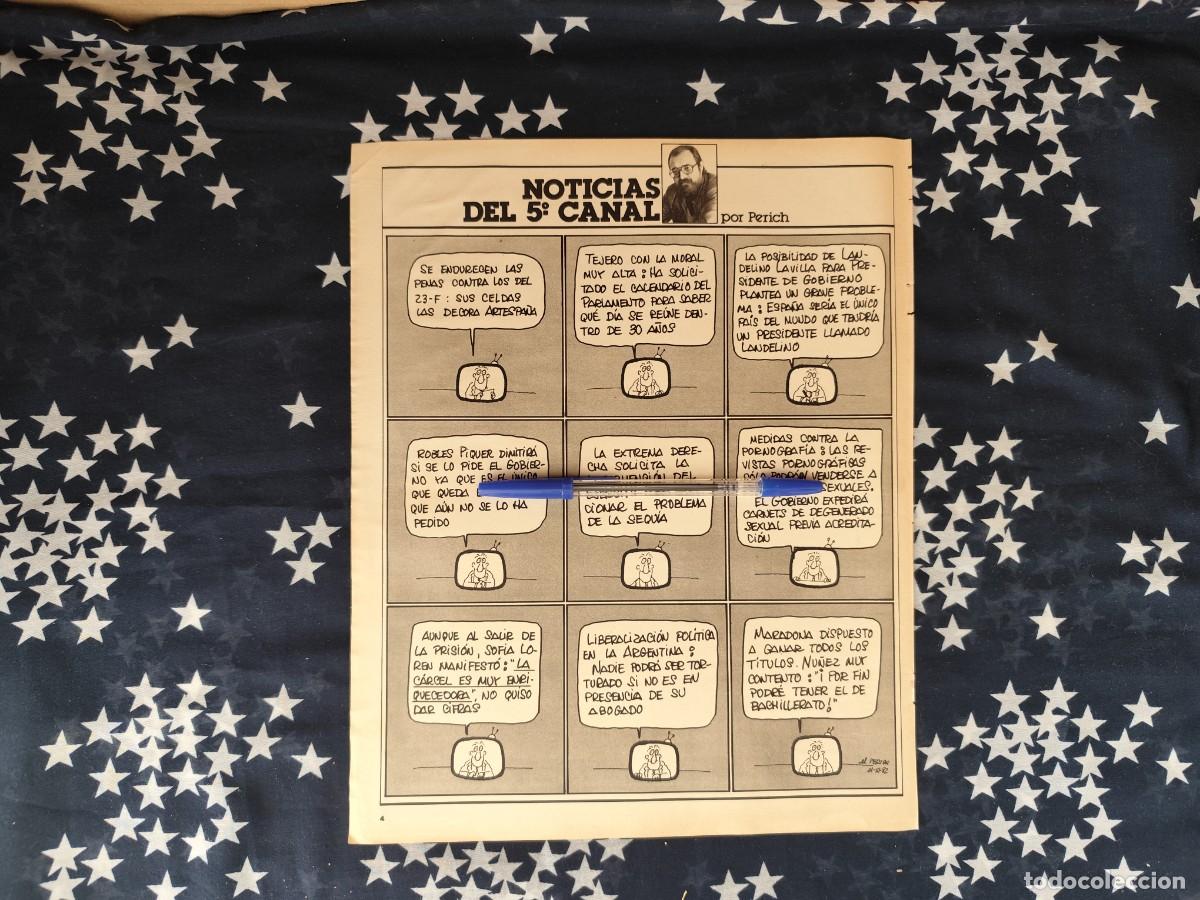 Coleccionismo de revista Intervi&uacute;: Noticias del 5&deg; canal Recorte/Cliping Revista Interviu 317-1982