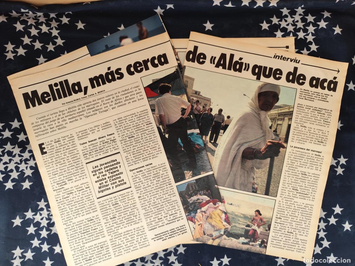 Coleccionismo de revista Intervi&uacute;: Melilla m&aacute;s cerca de Ala que de ac&aacute; Recorte/Cliping Revista Interviu 319-1982