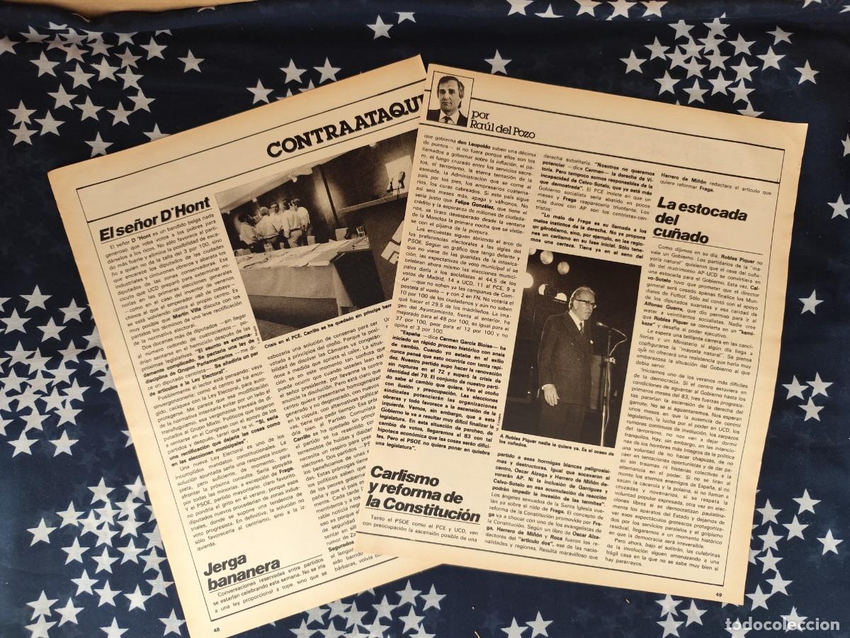 Coleccionismo de revista Intervi&uacute;: Contraataque Ra&uacute;l del Pozo Recorte/Cliping Revista Interviu 319-1982