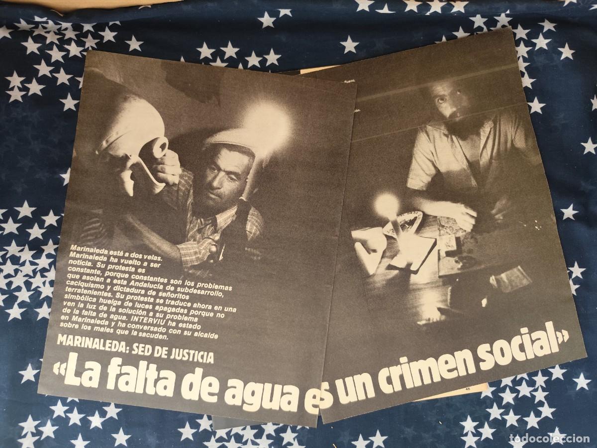 Coleccionismo de revista Intervi&uacute;: Marinaleda la falta de agua es un crimen social Recorte/Cliping Revista Interviu 319-1982