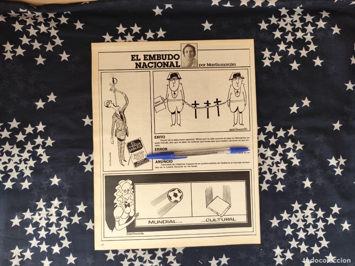Coleccionismo de revista Intervi&uacute;: El embudo nacional Martinmorales Recorte/Cliping Revista Interviu 320-1982