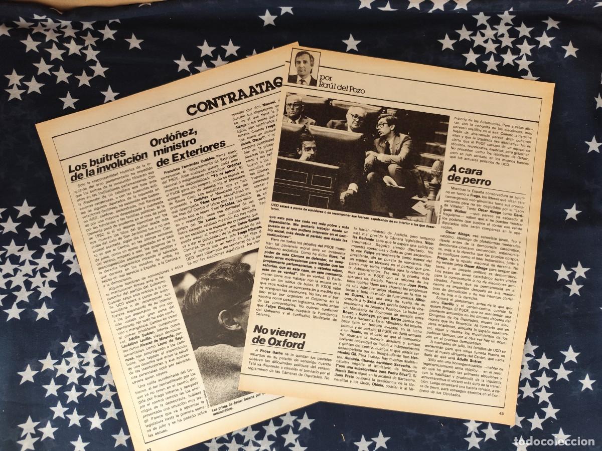 Coleccionismo de revista Intervi&uacute;: Contraataque Ra&uacute;l del Pozo Recorte/Cliping Revista Interviu 320-1982