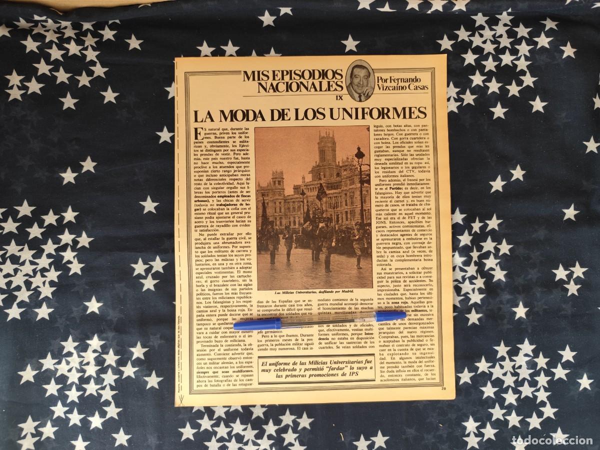 Coleccionismo de revista Intervi&uacute;: Mis episodios nacionales Vizca&iacute;no Casas Recorte/Cliping Revista Interviu 320-1982