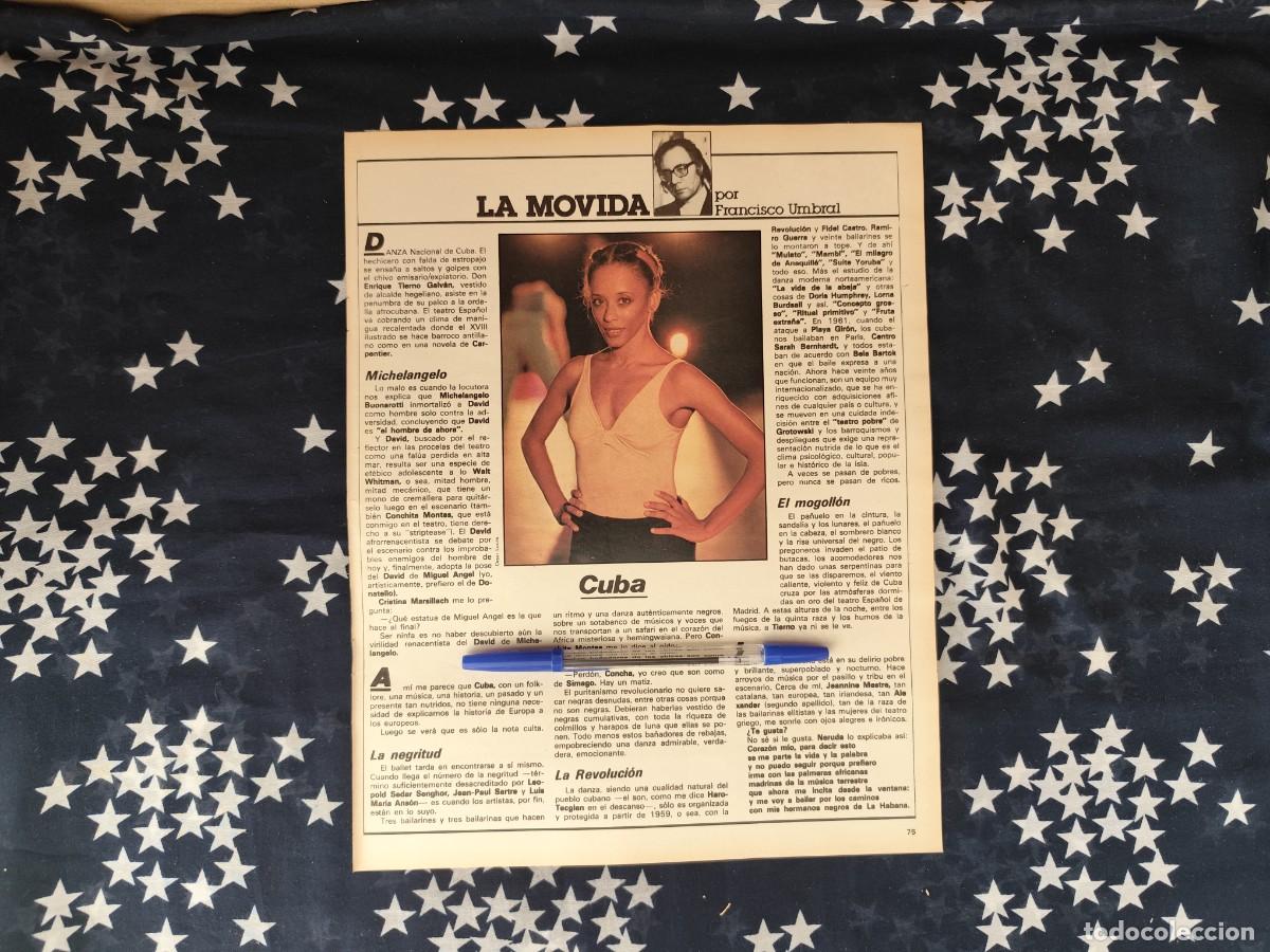 Coleccionismo de revista Intervi&uacute;: La movida Francisco Umbral Recorte/Cliping Revista Interviu 321-1982