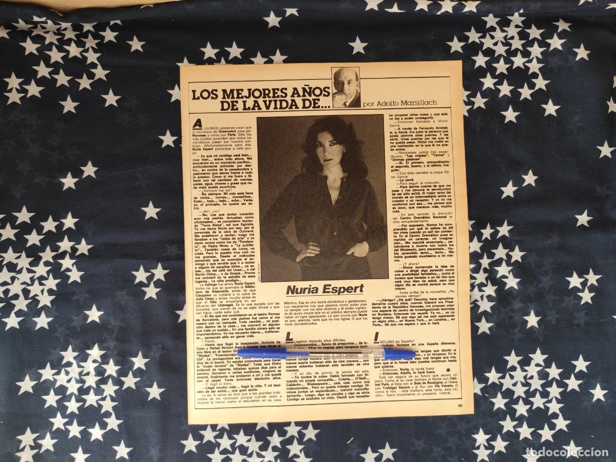 Coleccionismo de revista Intervi&uacute;: Los mejores a&ntilde;os de la vida de... Adolfo Marsillach Recorte/Cliping Revista Interviu 322-1982