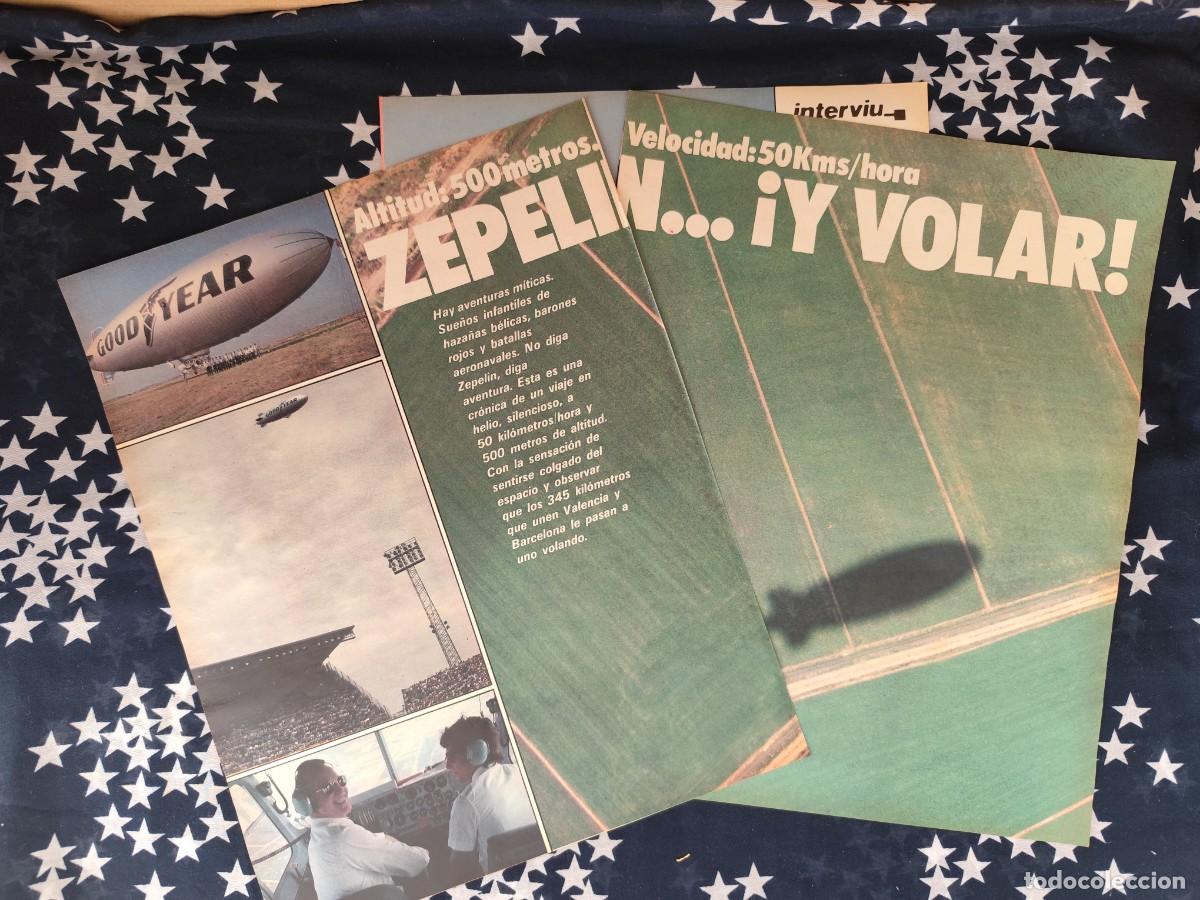 Coleccionismo de revista Intervi&uacute;: Zepel&iacute;n... y a volar Recorte/Cliping Revista Interviu 322-1982