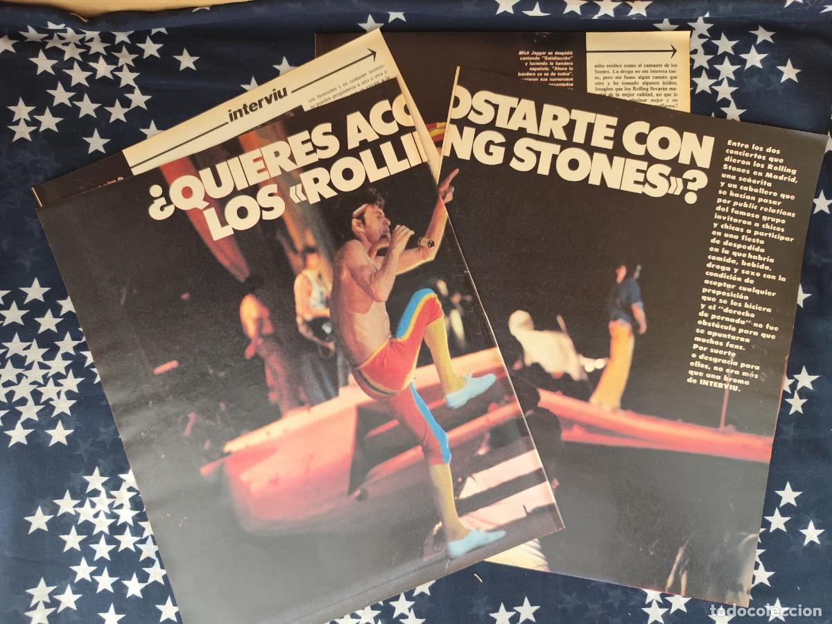 Coleccionismo de revista Intervi&uacute;: Quieres acostarte con los Roling Stones Recorte/Cliping Revista Interviu 323-1982
