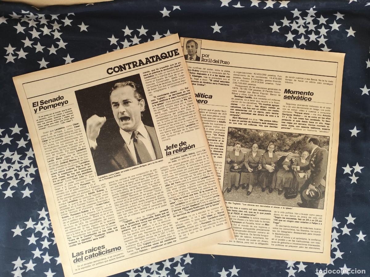 Coleccionismo de revista Intervi&uacute;: Contraataque Ra&uacute;l del Pozo Recorte/Cliping Revista Interviu 323-1982