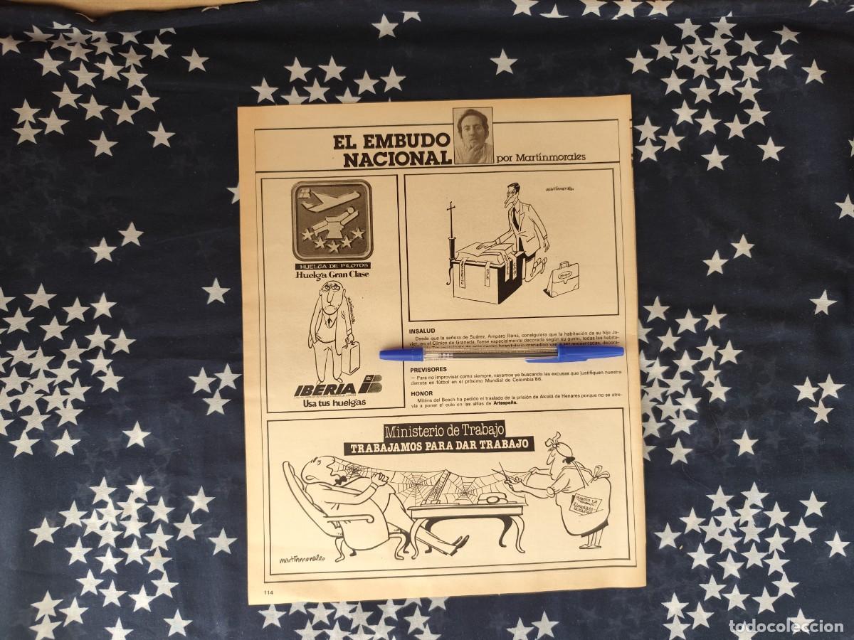 Coleccionismo de revista Intervi&uacute;: El embudo nacional Martinmorales Recorte/Cliping Revista Interviu 324-1982
