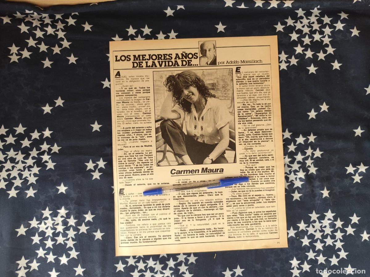 Coleccionismo de revista Intervi&uacute;: Los mejores a&ntilde;os de la vida de .. Adolfo Marsillach Recorte/Cliping Revista Interviu 324-1982