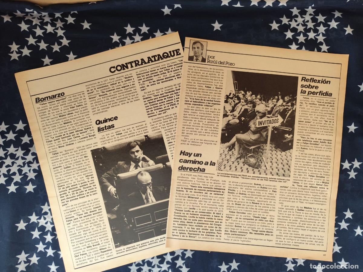 Coleccionismo de revista Intervi&uacute;: Contraataque Ra&uacute;l del Pozo Recorte/Cliping Revista Interviu 324-1982