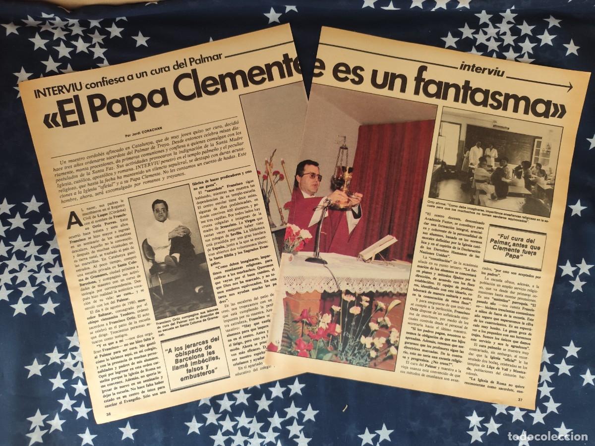 Coleccionismo de revista Intervi&uacute;: El Papa Clemente es un fantasma Recorte/Cliping Revista Interviu 324-1982