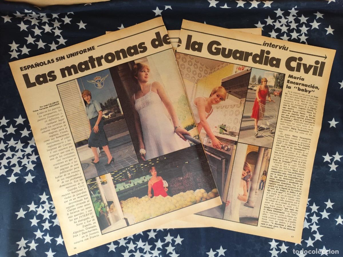 Coleccionismo de revista Intervi&uacute;: Las matronas de la Guardia civil Recorte/Cliping Revista Interviu 327-1982