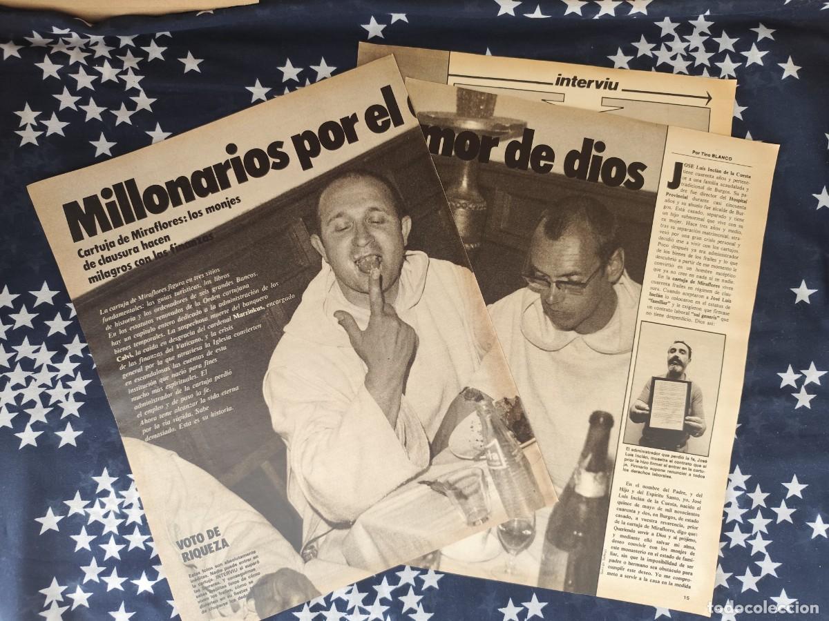 Coleccionismo de revista Intervi&uacute;: Millonarios por el amor de Dios Recorte/Cliping Revista Interviu 327-1982