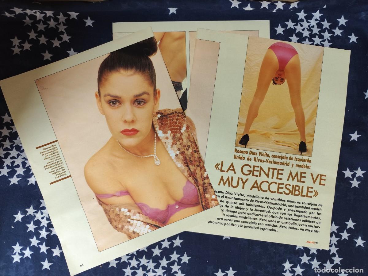 Coleccionismo de revista Intervi&uacute;: Rosana D&iacute;az Vieito concejala de Izquierda Unida Recorte/Cliping Revista Interviu 822-1992