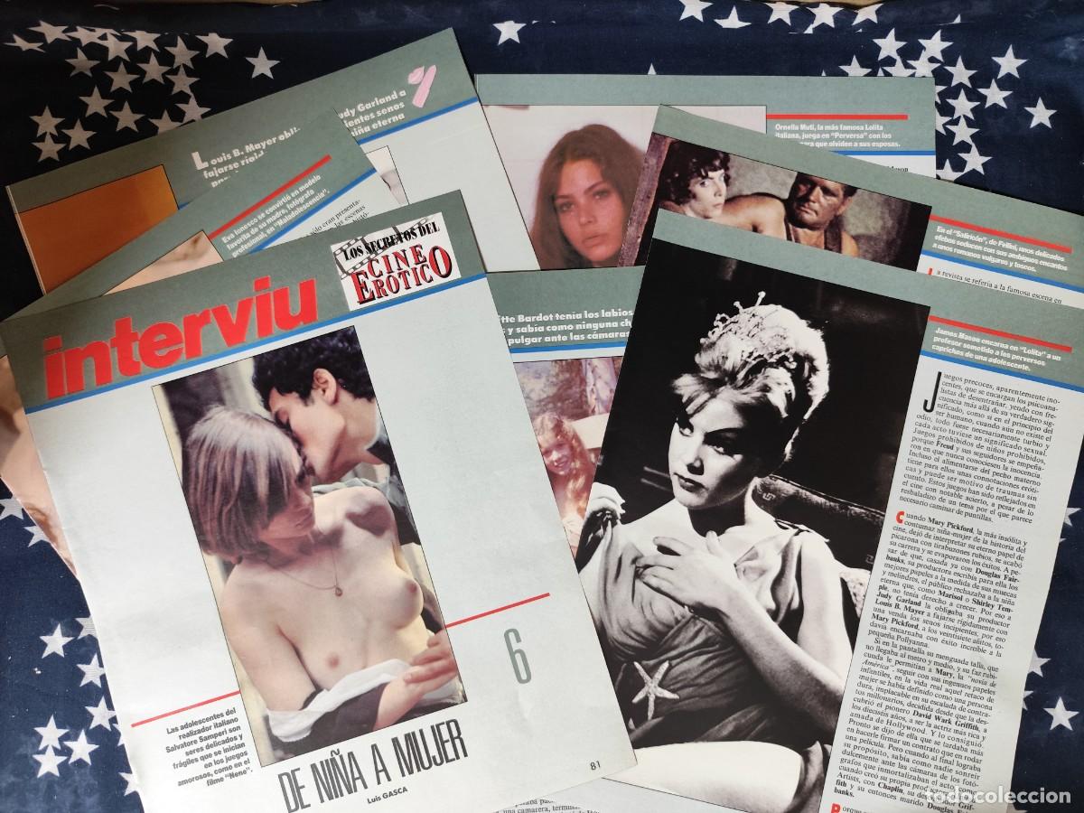 Coleccionismo de revista Intervi&uacute;: Los secretos del cine erotico 6 De ni&ntilde;a a mujer Recorte/Cliping Revista Interviu 822-1992