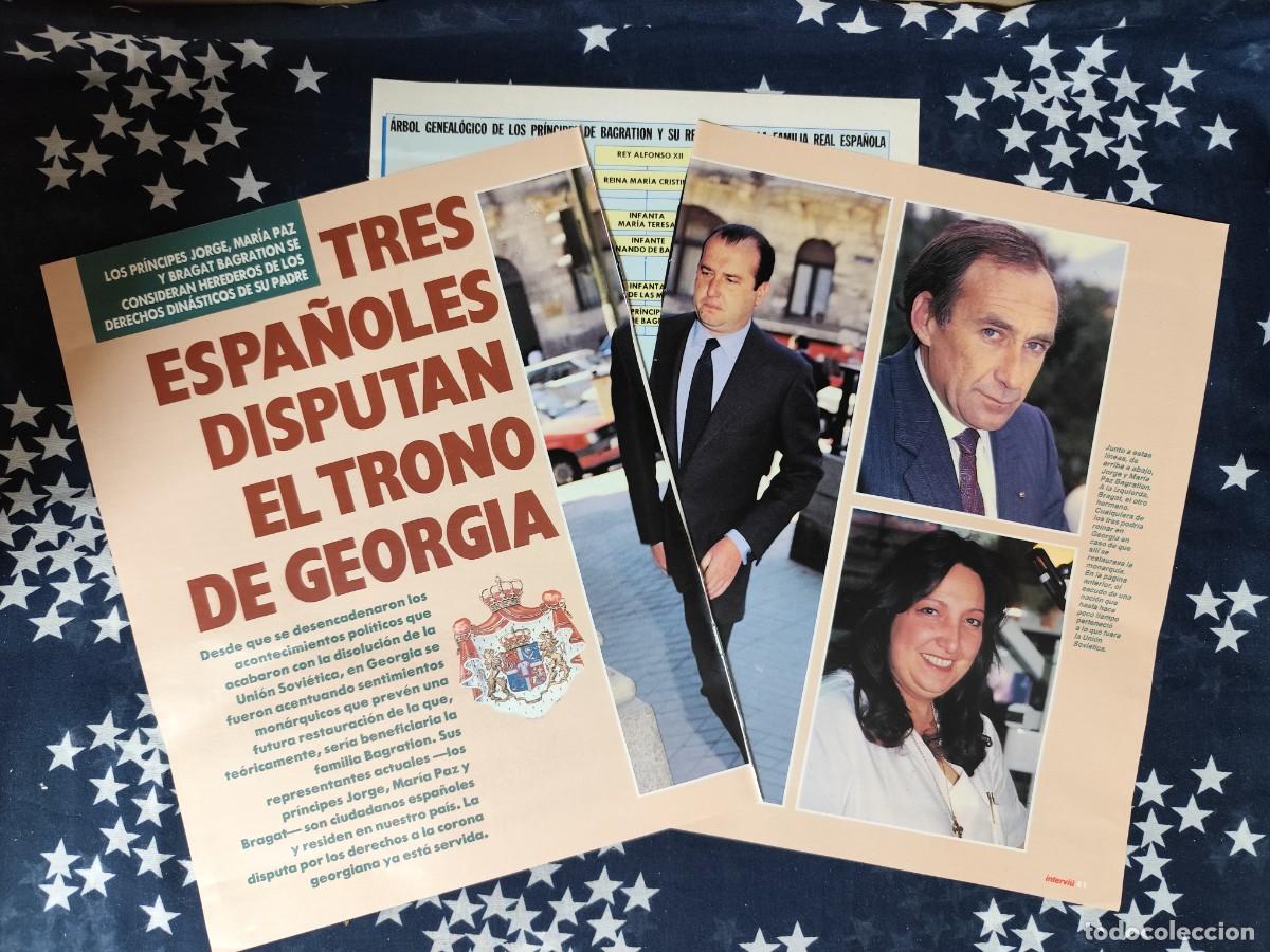 Coleccionismo de revista Intervi&uacute;: Tres espa&ntilde;oles disputan el trono de Georgia Recorte/Cliping Revista Interviu 822-1992