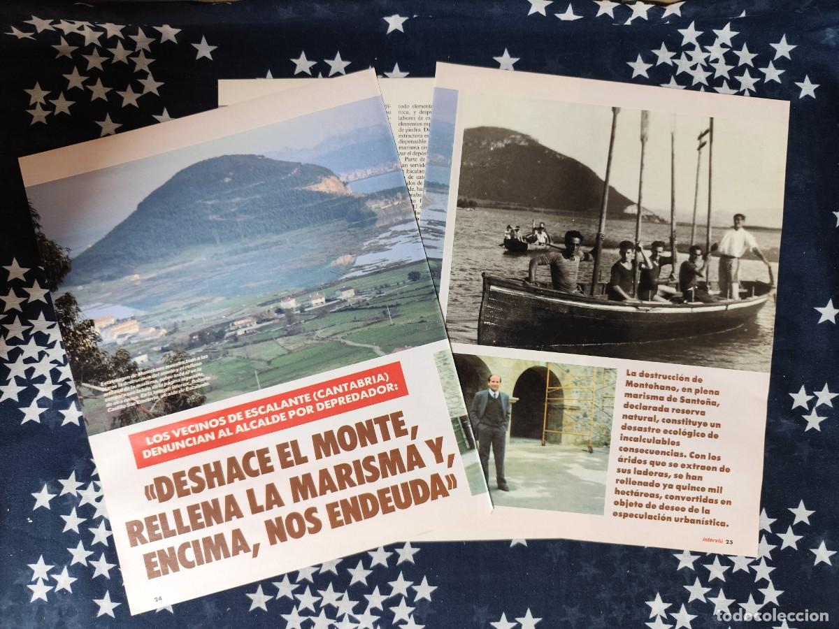 Coleccionismo de revista Intervi&uacute;: Los vecinos de Escalante denuncian al alcalde Recorte/Cliping Revista Interviu 822-1992