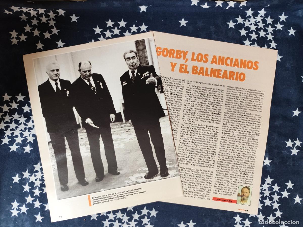 Coleccionismo de revista Intervi&uacute;: Gorby, los ancianos y el balneario Recorte/Cliping Revista Interviu 718-1990