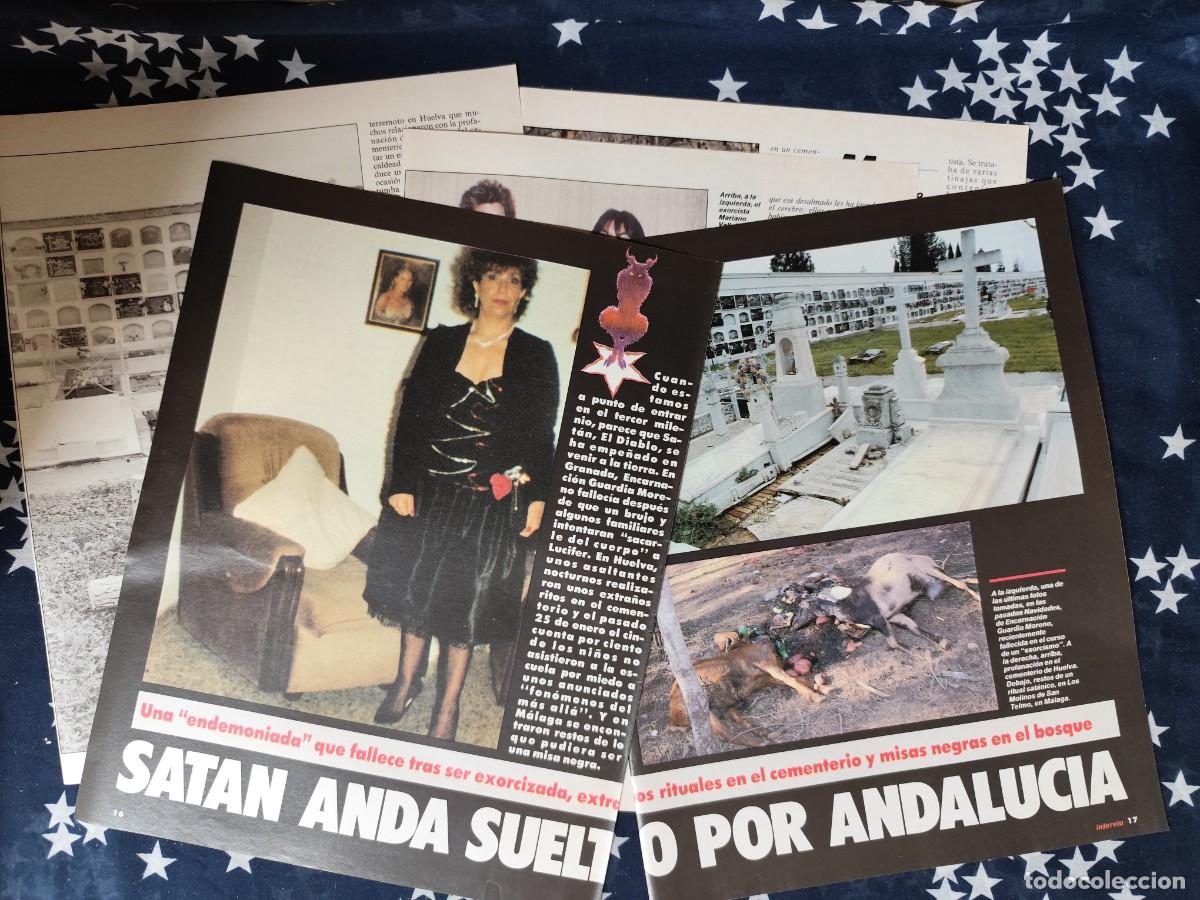 Coleccionismo de revista Intervi&uacute;: Satan anda suelto por Andaluc&iacute;a Recorte/Cliping Revista Interviu 718-1990