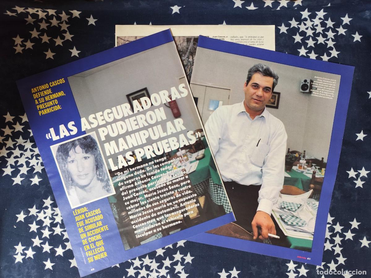 Coleccionismo de revista Intervi&uacute;: Juan Cascos acusado de simular un accidente de coche...Recorte/Cliping Revista Interviu 719-1990