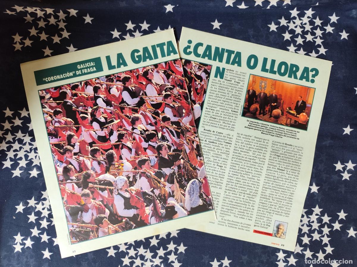 Coleccionismo de revista Intervi&uacute;: La gaita Canta o llora Recorte/Cliping Revista Interviu 719-1990