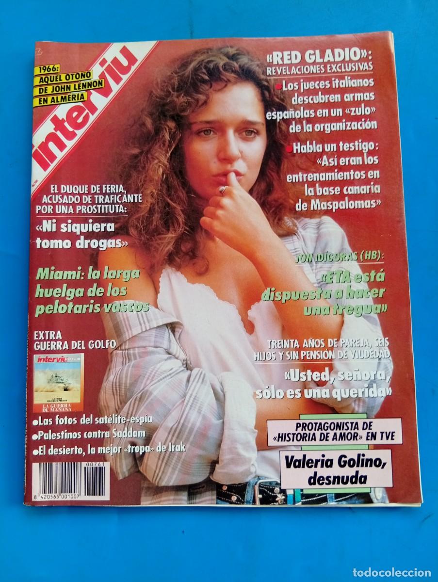 Coleccionismo de revista Intervi&uacute;: INTERVI&Uacute;. A&Ntilde;O 14. N&ordm; 761. DICIEMBRE DE 1990. VALERIA GOLINO. ARMAS ESPA&Ntilde;OLAS EN GLADIO... LEER.