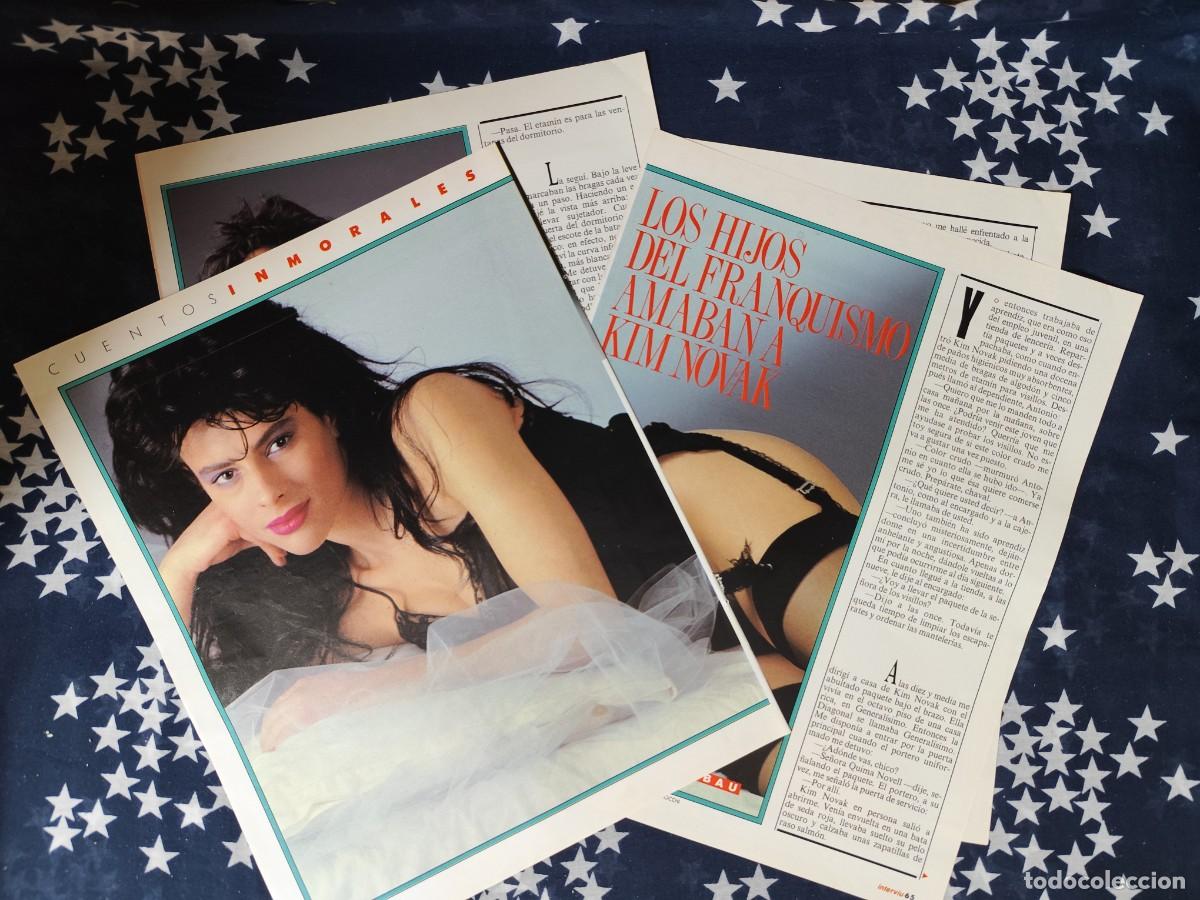 Coleccionismo de revista Intervi&uacute;: Los hijos del franquismo amaban a Kim Novak Recorte/Cliping Revista Interviu 665 1989