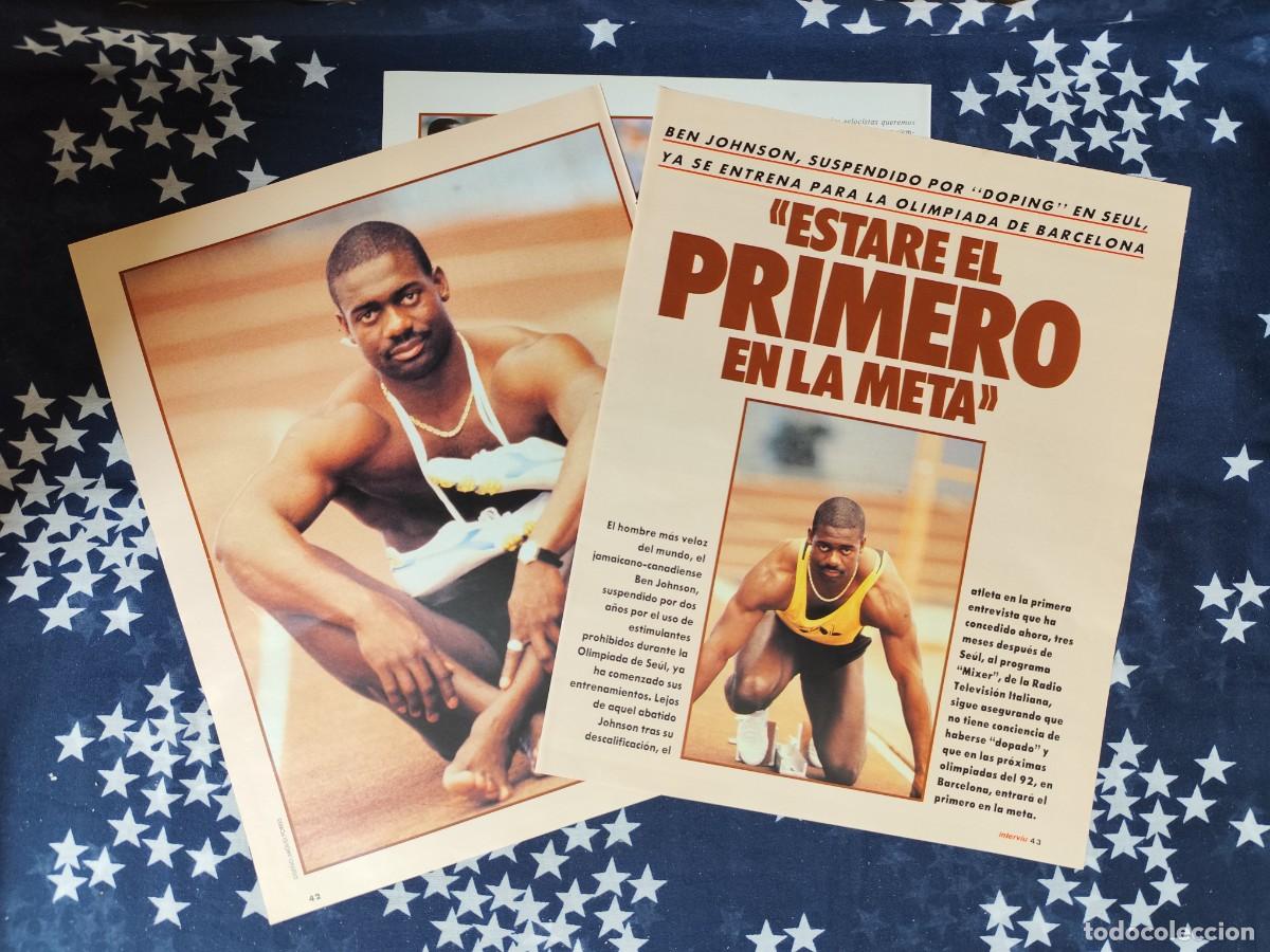 Coleccionismo de revista Intervi&uacute;: Ben Johnson Estar&eacute; el primero en la meta Recorte/Cliping Revista Interviu 665 1989