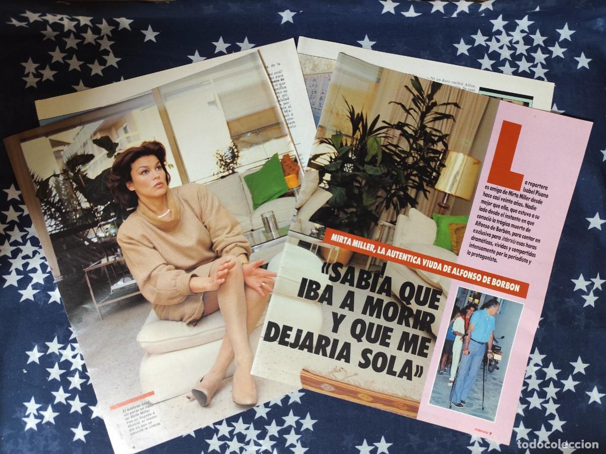 Coleccionismo de revista Intervi&uacute;: Mirta Miller Sab&iacute;a que iba a morir y que me dejar&iacute;a sola Recorte/Cliping Revista Interviu 665 1989