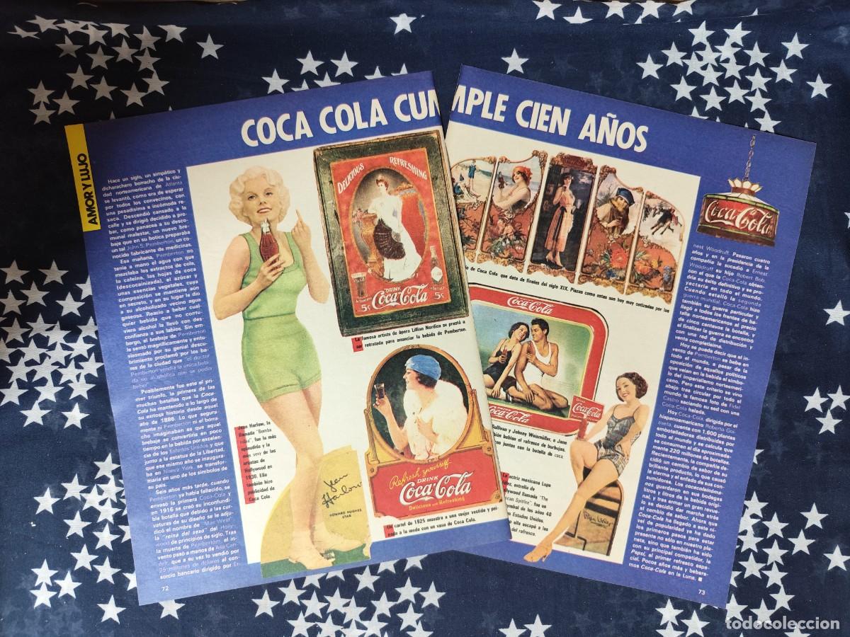 Coleccionismo de revista Intervi&uacute;: Coca Cola cumple 100 a&ntilde;os Recorte/Cliping Revista Interviu 505 1986
