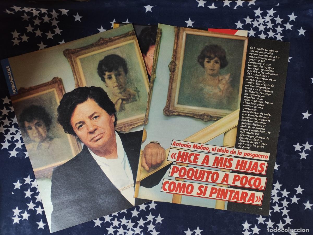 Coleccionismo de revista Intervi&uacute;: Antonio Molina el &iacute;dolo de la posguerra Recorte/Cliping Revista Interviu 505 1986