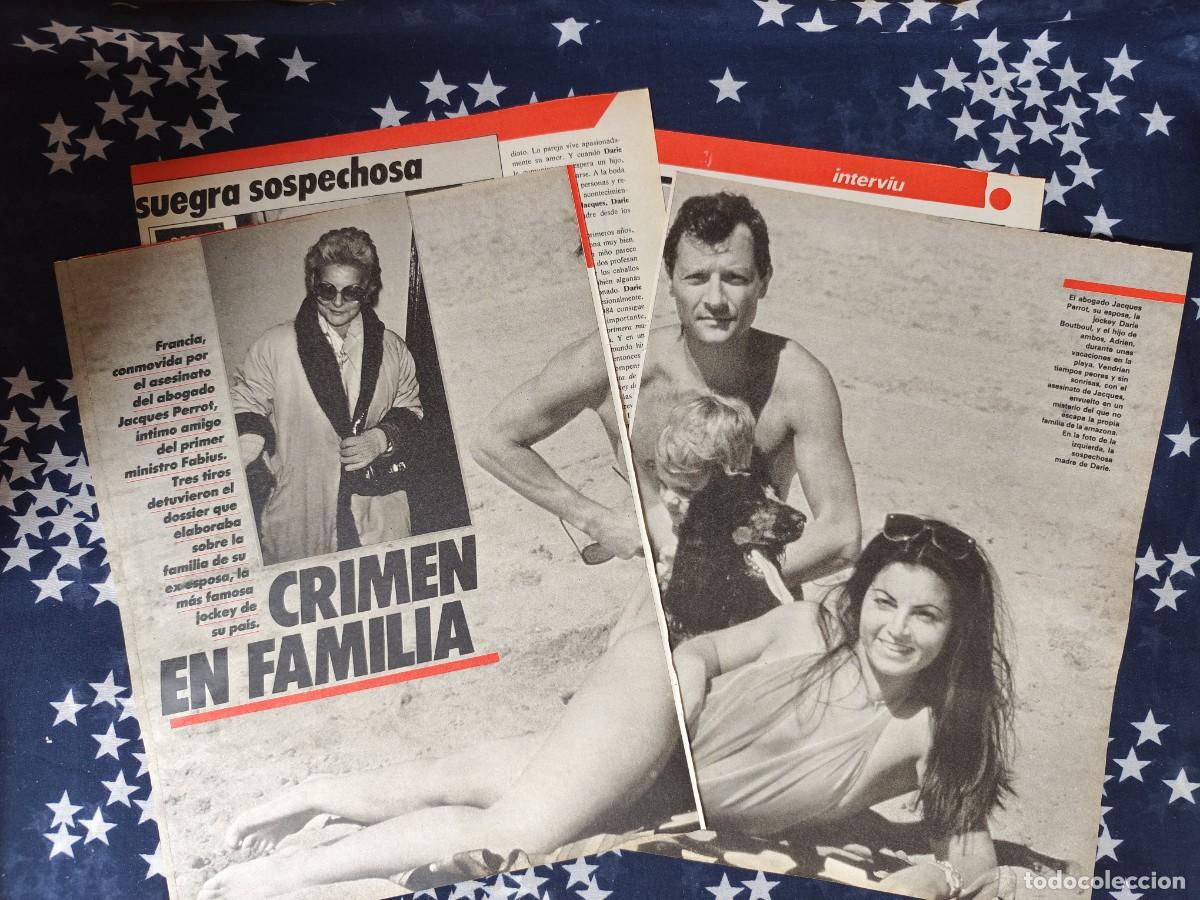 Coleccionismo de revista Intervi&uacute;: Jacques Perrot Crimen en familia Recorte/Cliping Revista Interviu 505 1986
