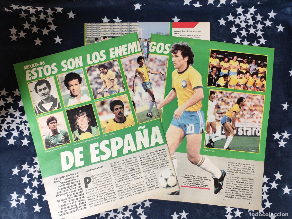 Coleccionismo de revista Intervi&uacute;: M&eacute;xico -86 Estos son los enemigos de Espa&ntilde;a Recorte/Cliping Revista Interviu 503 1985
