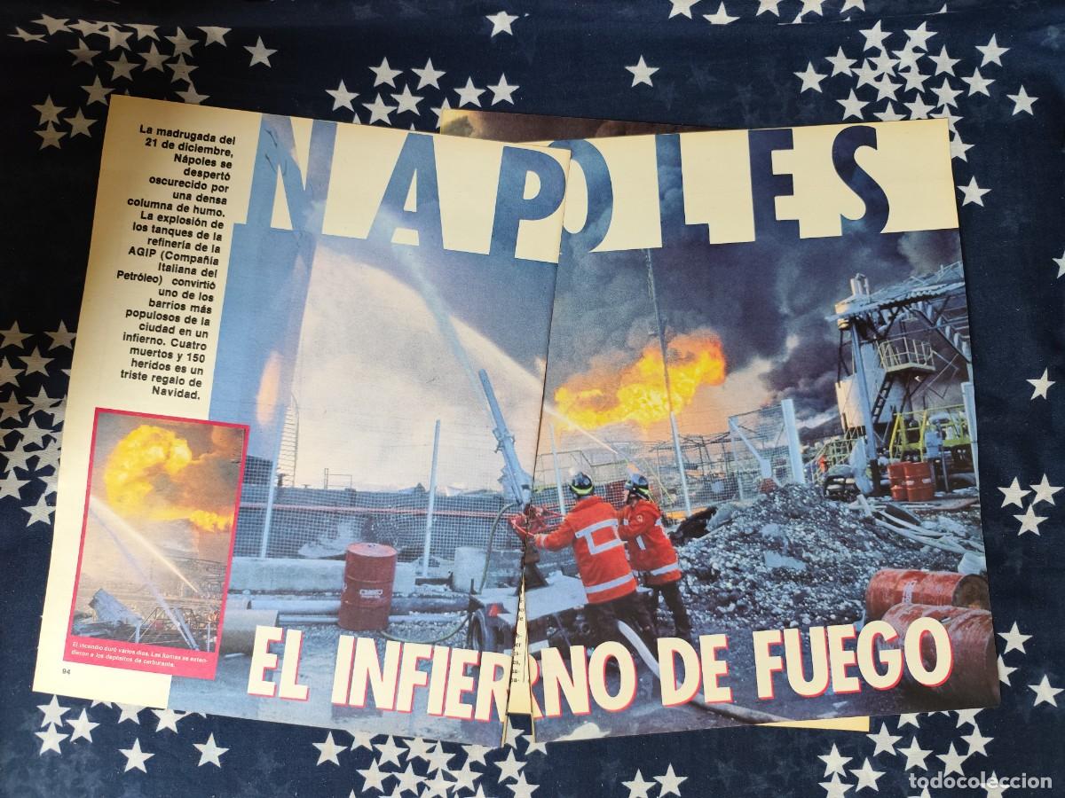 Coleccionismo de revista Intervi&uacute;: N&aacute;poles El infierno de fuego Recorte/Cliping Revista Interviu 503 1985