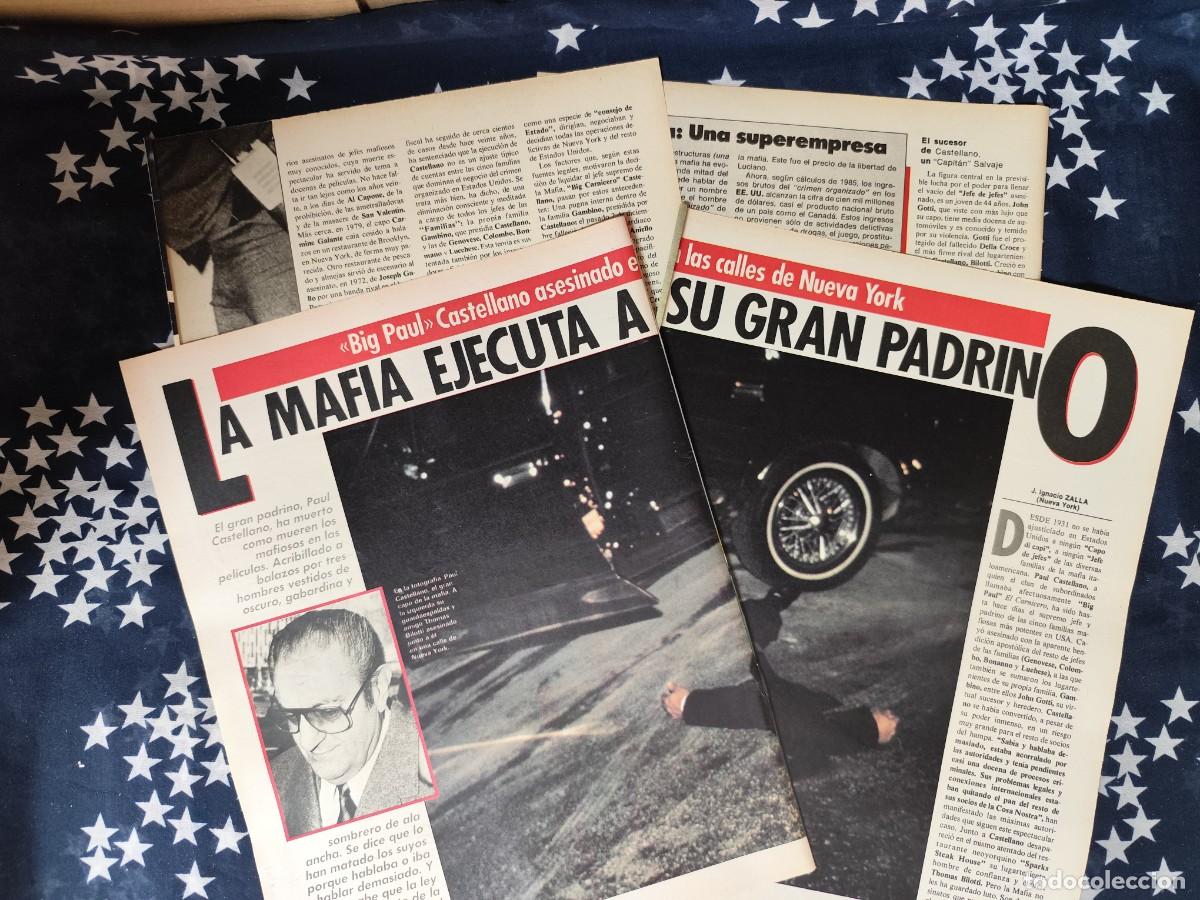 Coleccionismo de revista Intervi&uacute;: La mafia ejecuta a su gran padrino en Nueva York Recorte/Cliping Revista Interviu 502 1985