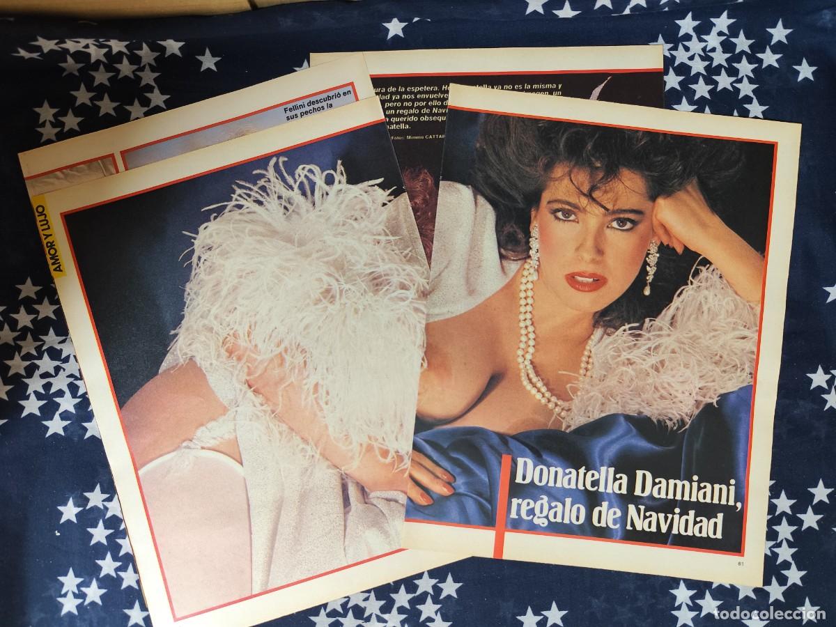 Coleccionismo de revista Intervi&uacute;: Donatella Damiani regalo de Navidad Recorte/Cliping Revista Interviu 502 1985
