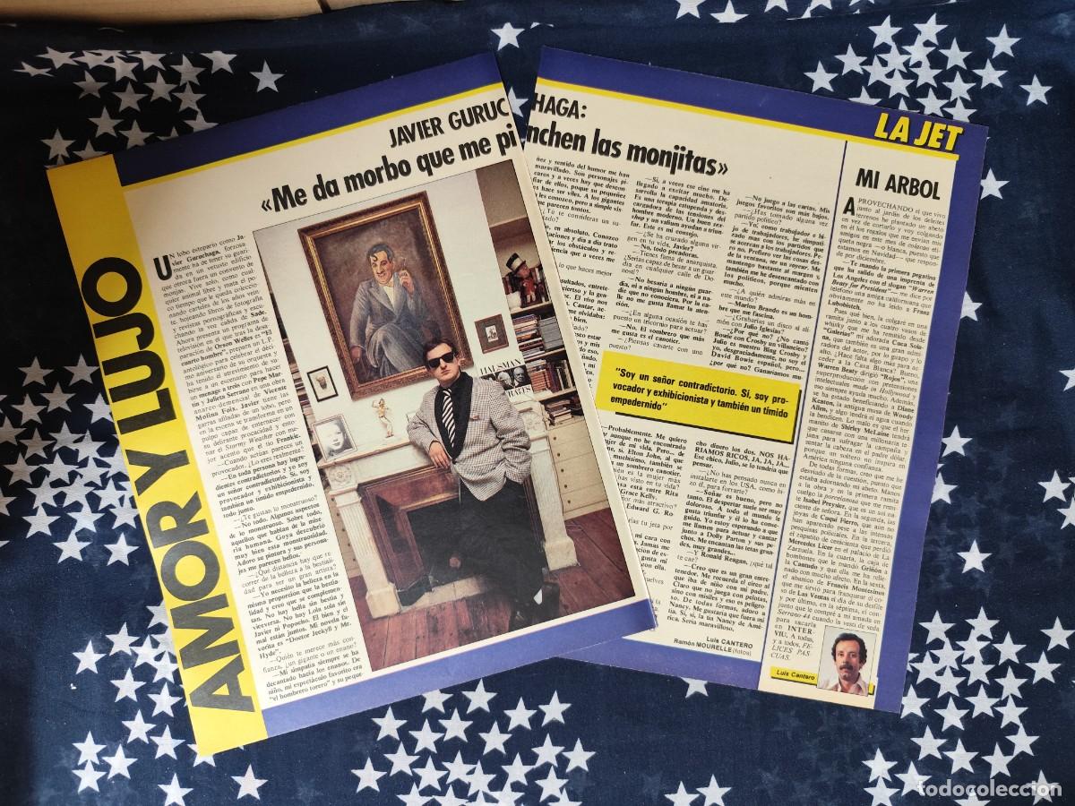 Coleccionismo de revista Intervi&uacute;: Amor y lujo Javier Gurruchaga Recorte/Cliping Revista Interviu 502 1985