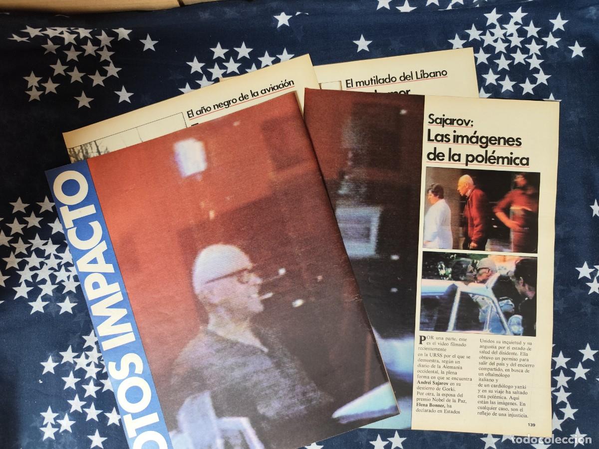 Coleccionismo de revista Intervi&uacute;: Fotos impacto Sajarov: Las im&aacute;genes de la pol&eacute;mica Recorte/Cliping Revista Interviu 501 1985